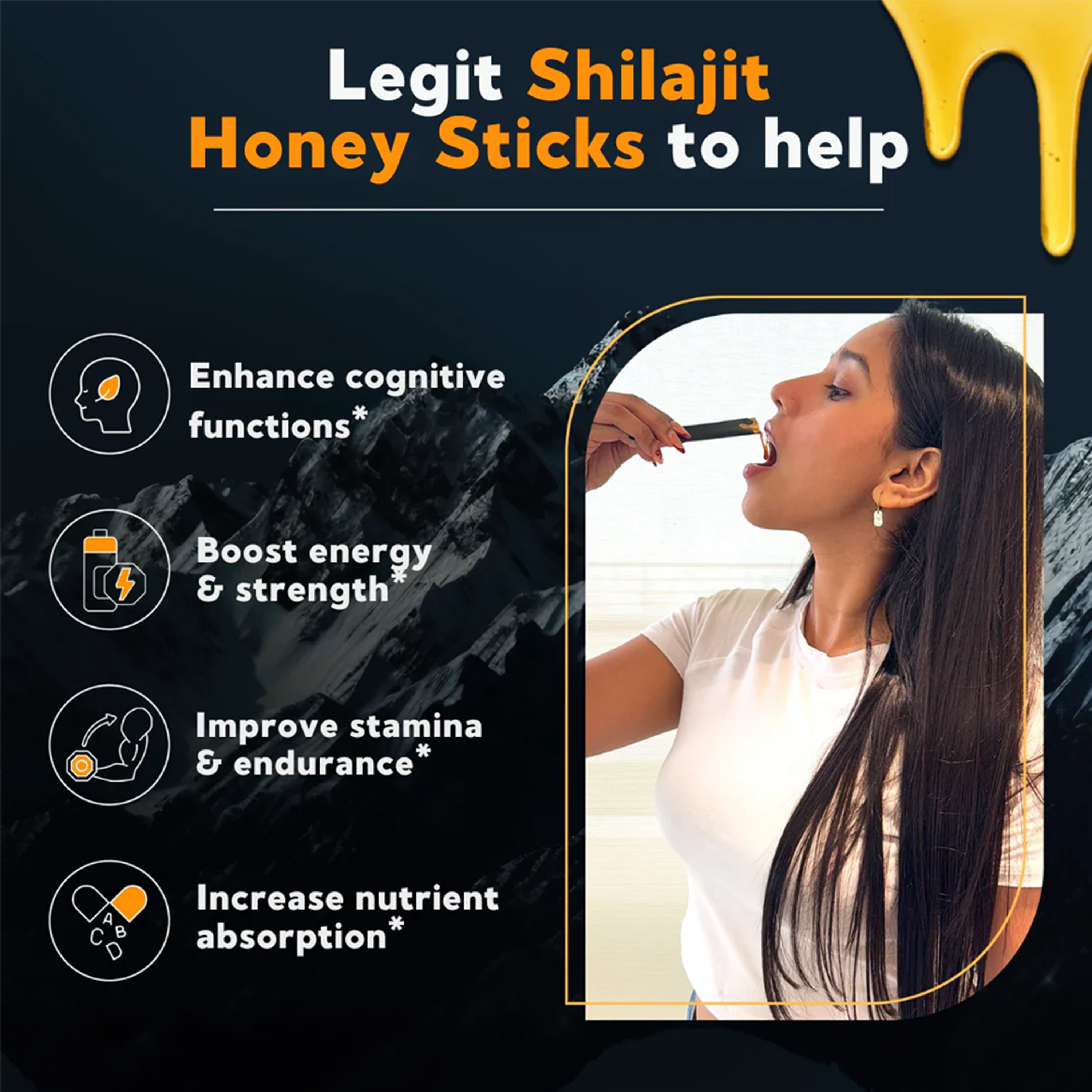 Alphuel™ Shilajit Honey Sticks