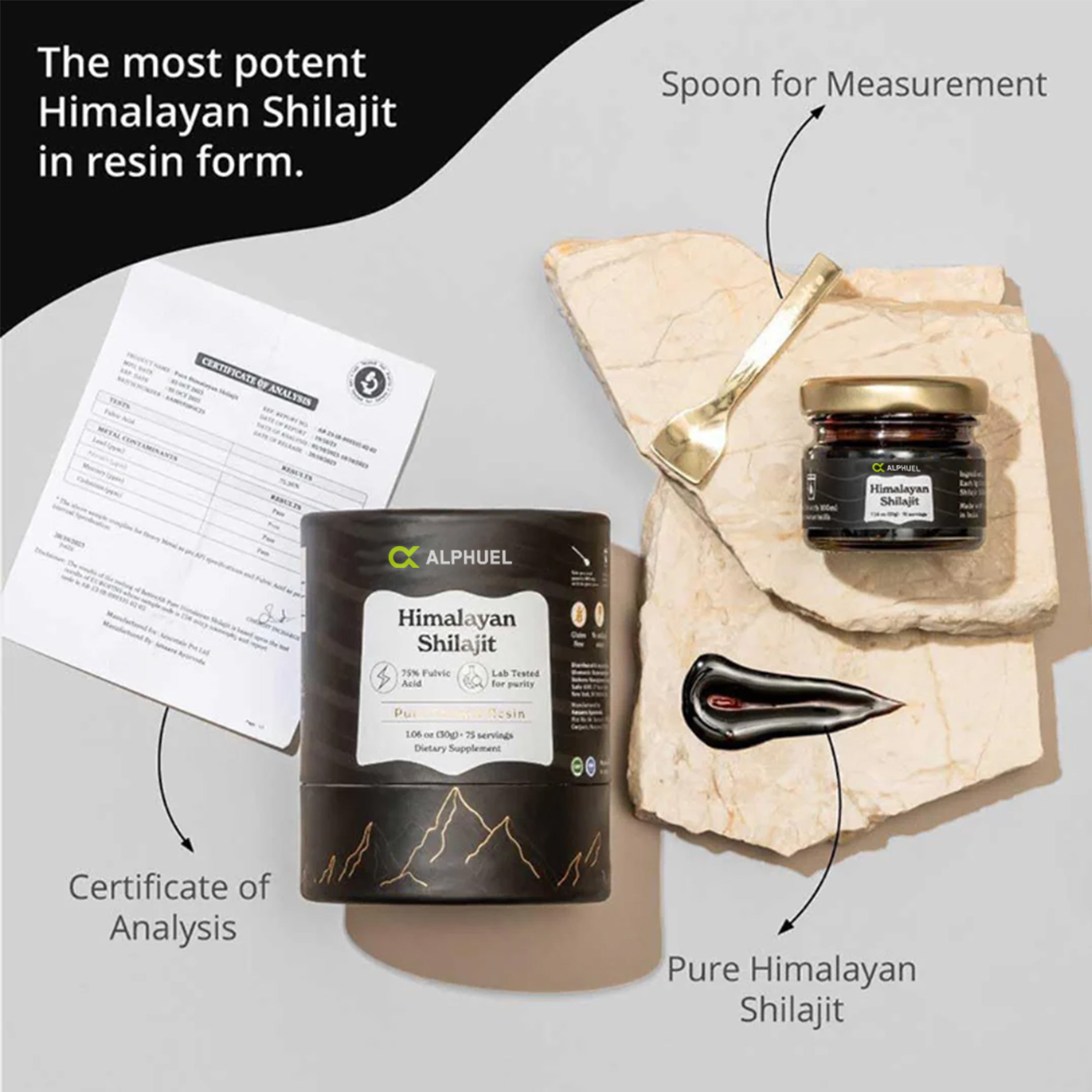 Alphuel™ Pure Shilajit Resin