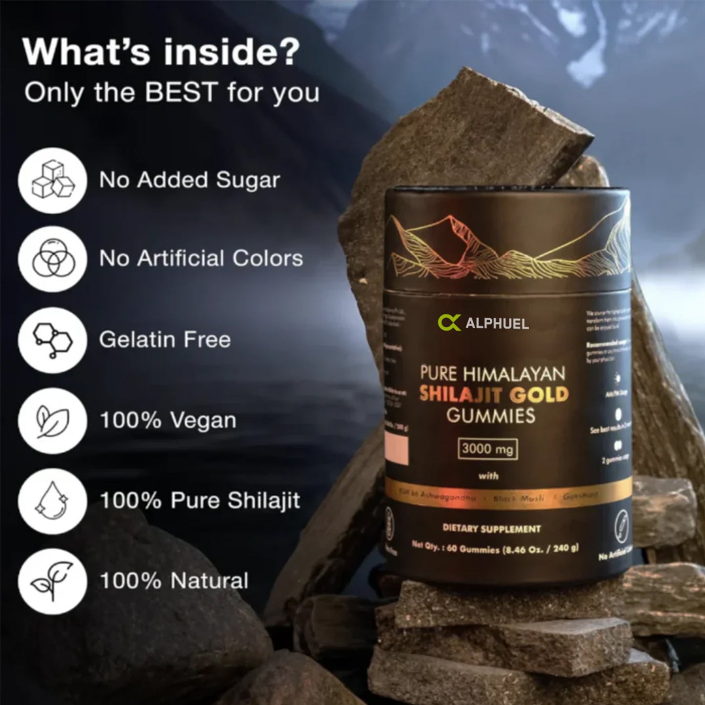 Alphuel™ Pure Shilajit Gummies